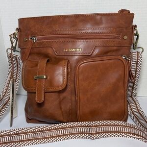 Missnine Tan Crossbody Bag